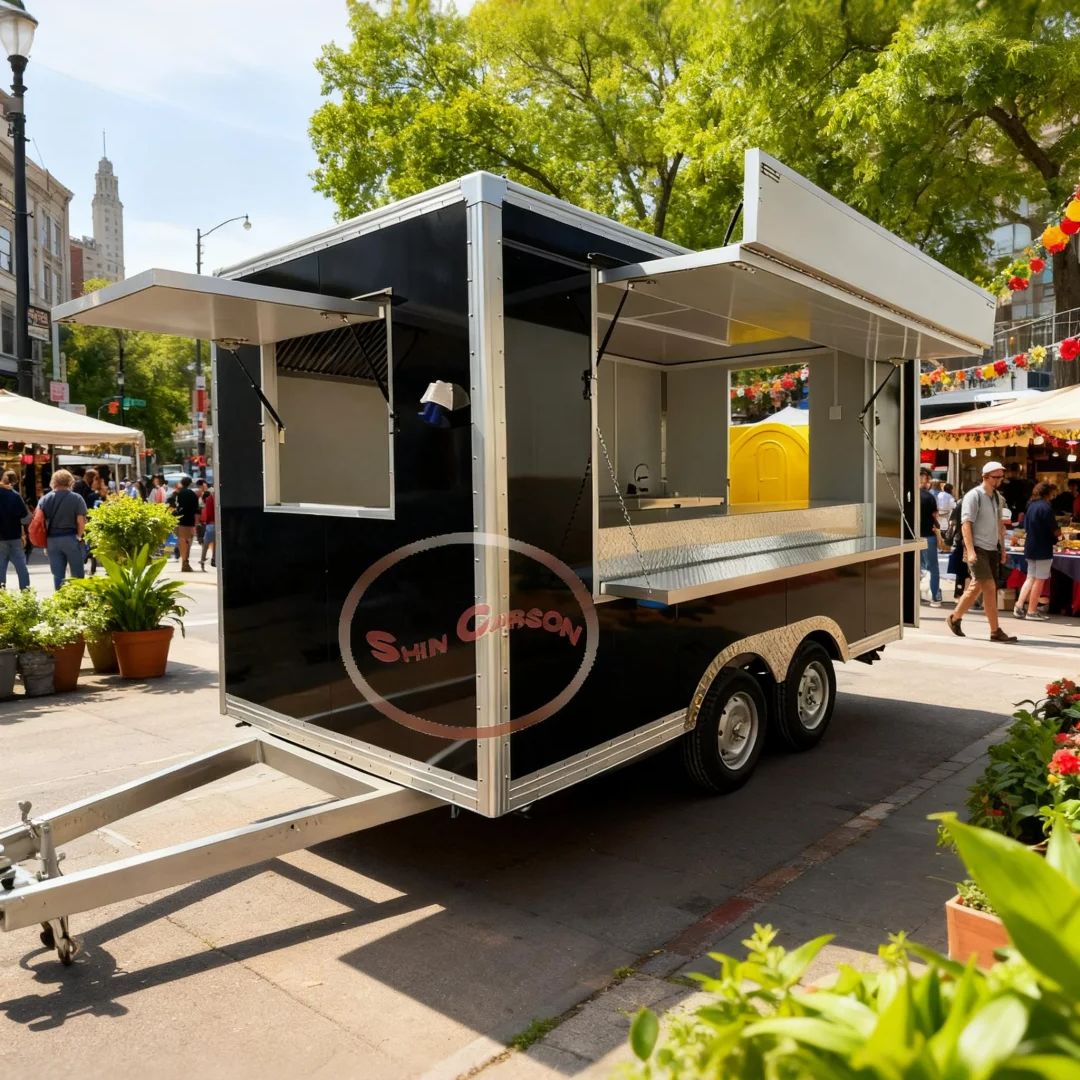 Commercial Kitchen Vendor - Reboque de comida comercial para fornecedores