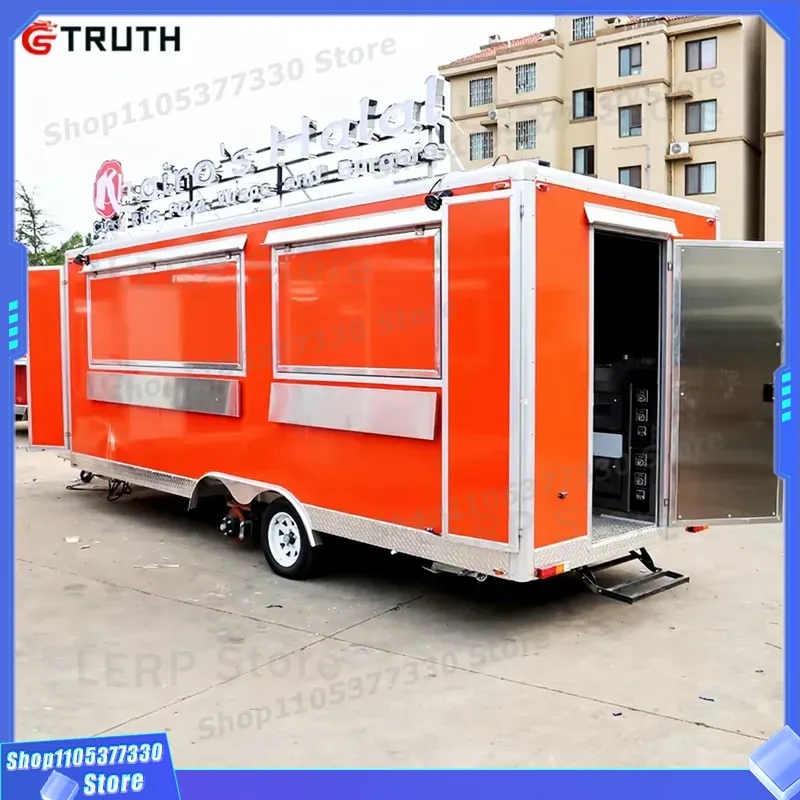 Commercial Kitchen Vendor - Trailer de Comida Móvel Totalmente Equipado