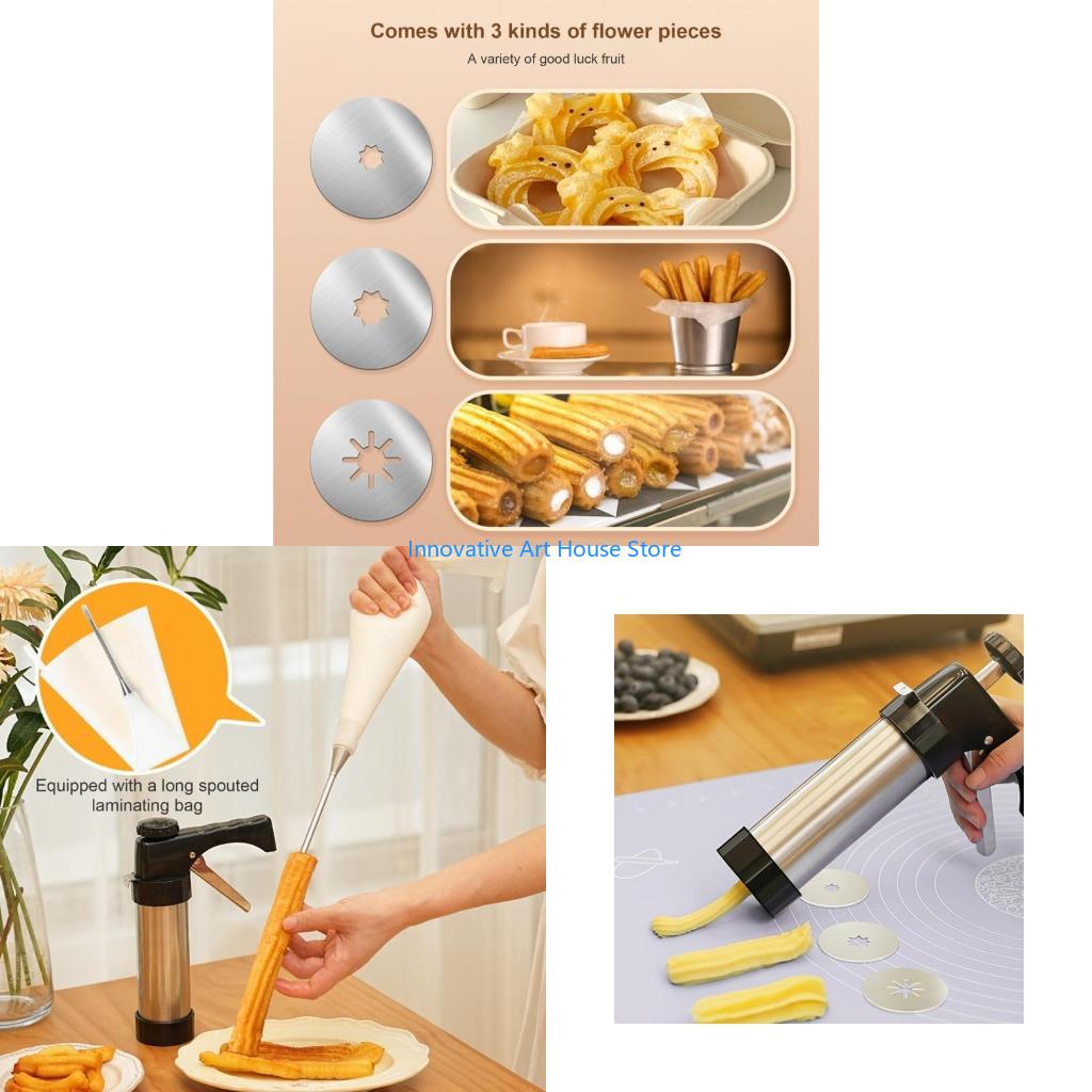 Commercial Kitchen Set - E1PC Conveniente Churro Dough Maker Aço
