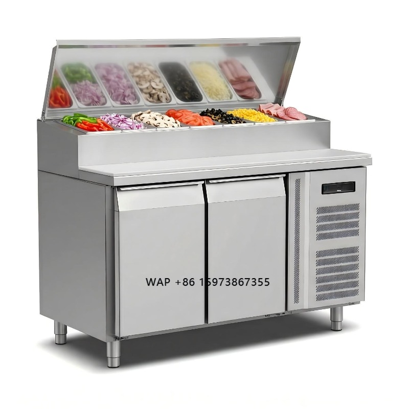 Commercial Kitchen Table - Refrigerador de Preparação de Sanduíches OEM