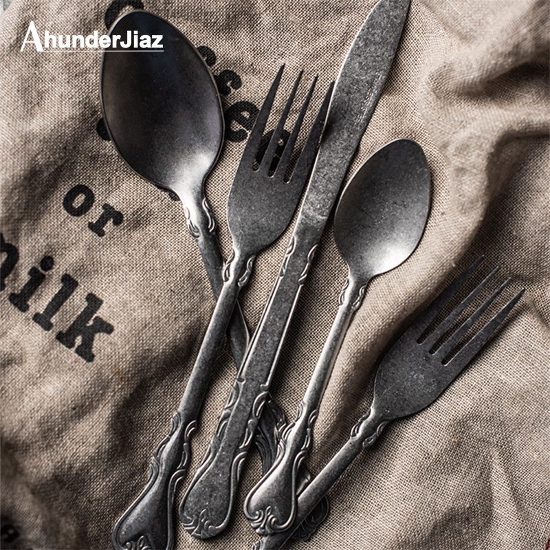 Commercial Kitchen Set - Colher e garfo vintage artesanal, talheres