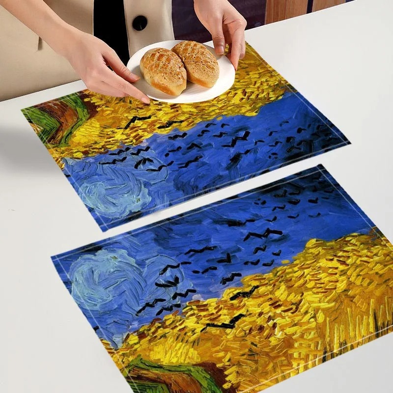 Sousplat Estilo Van Gogh, Prot - Commercial Kitchen Table avaliação e preço