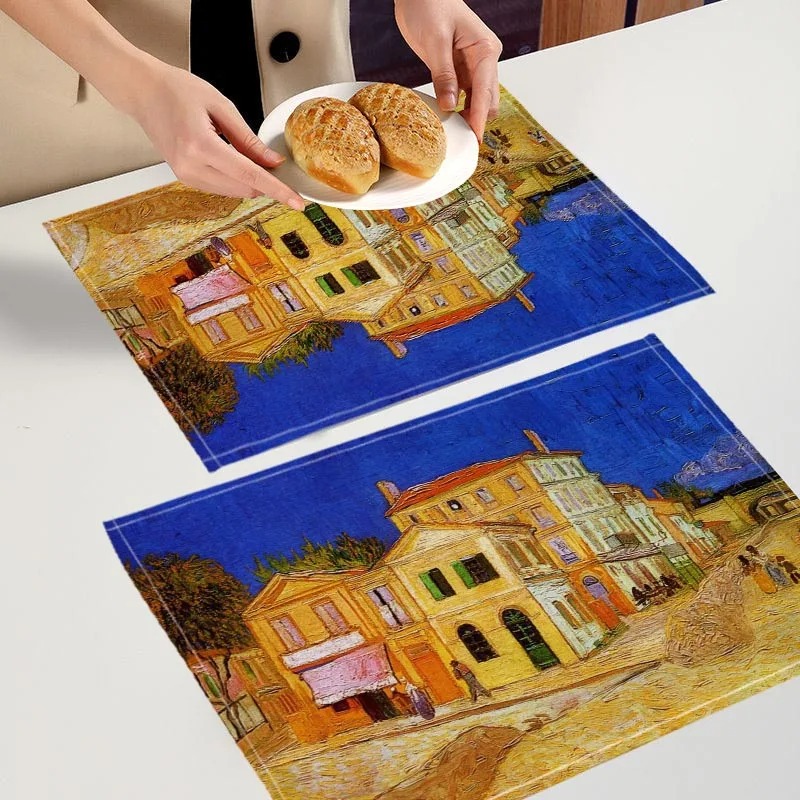 Sousplat Estilo Van Gogh, Prot - Commercial Kitchen Table avaliação e preço