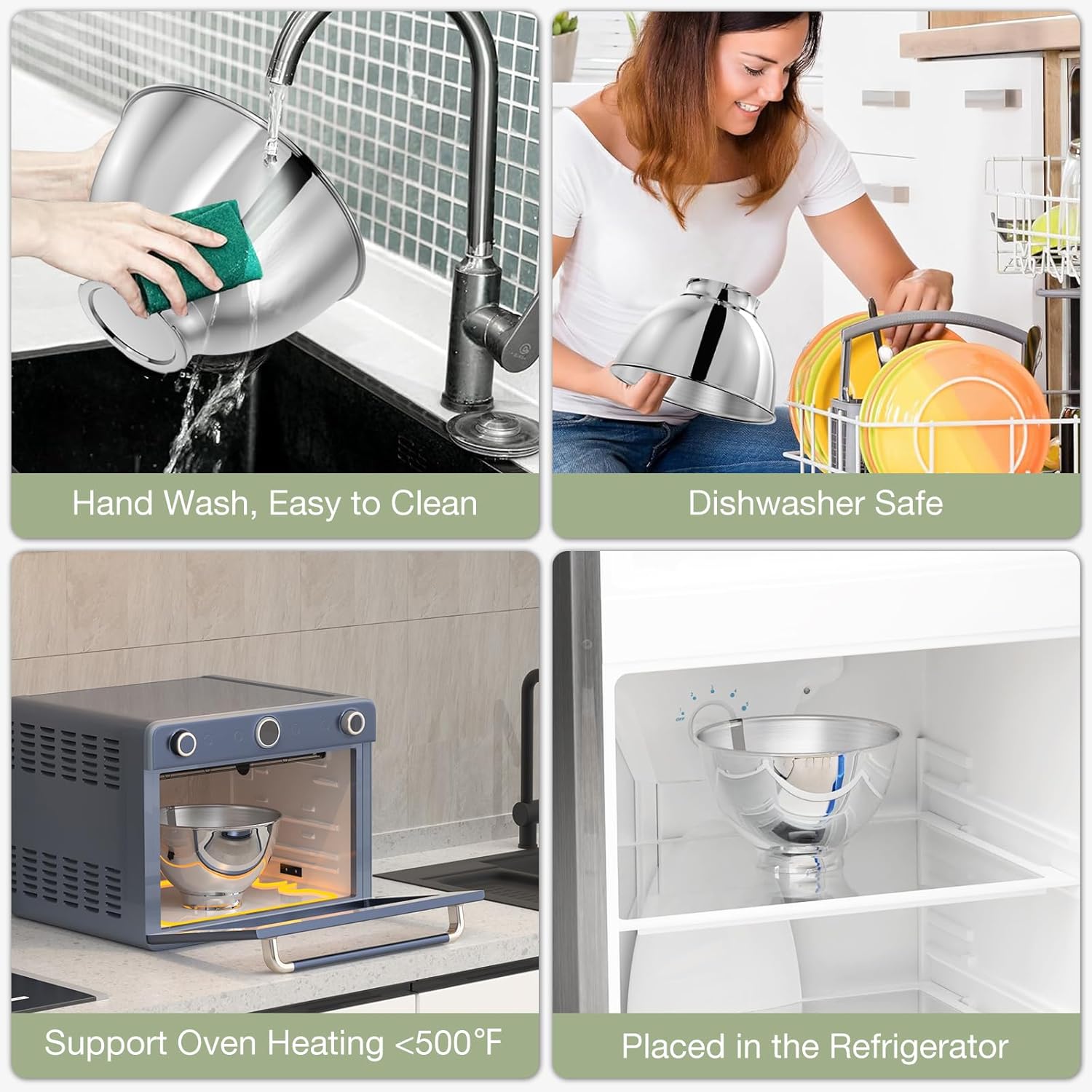 Tigela de Aço Inoxidável de 3  - Commercial Kitchen Use avaliação e preço