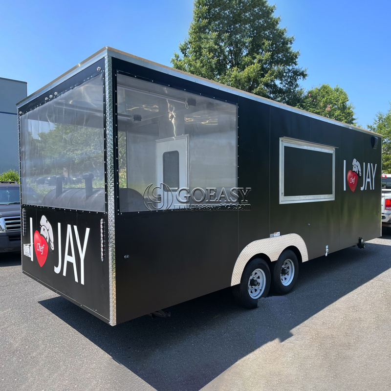 Trailer de Cozinha Móvel com E - Commercial Kitchen Vendor avaliação e preço