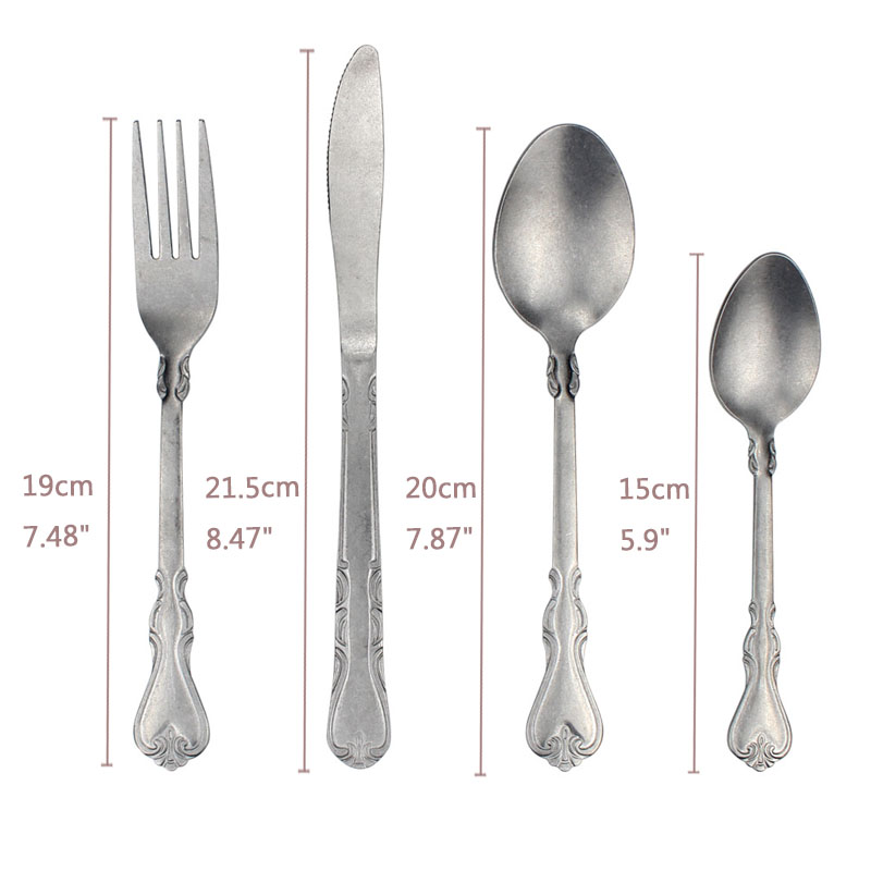 Colher e garfo vintage artesan - Commercial Kitchen Set avaliação e preço