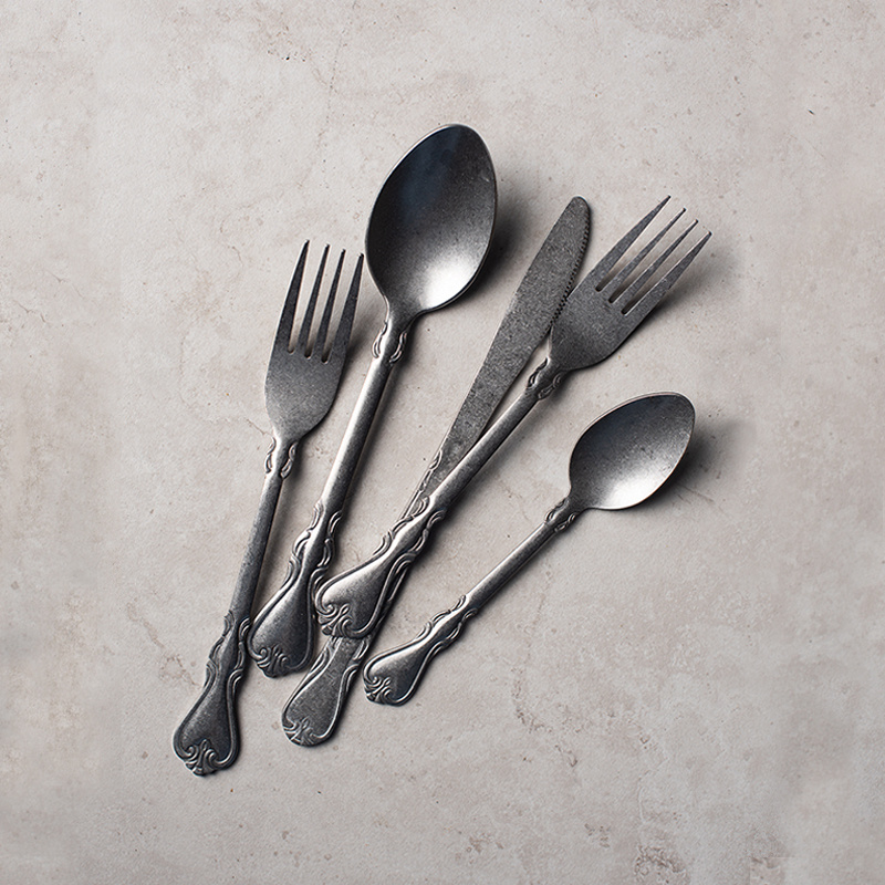 Colher e garfo vintage artesan - Commercial Kitchen Set avaliação e preço